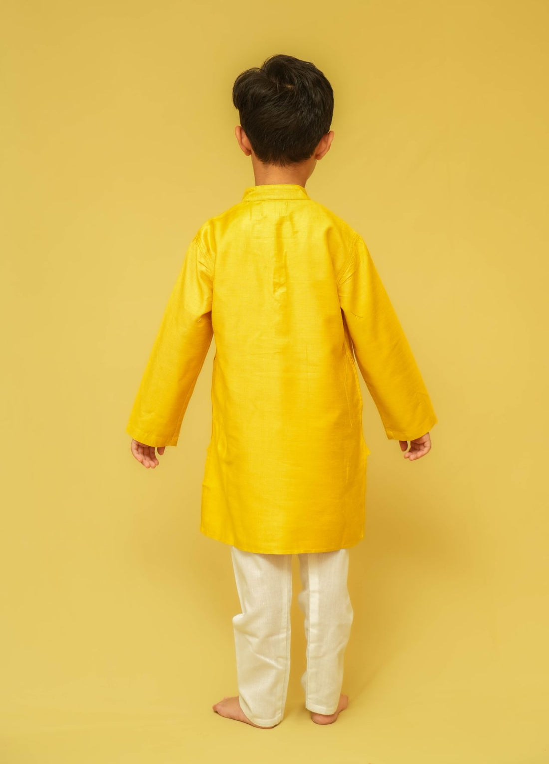 Yellow Silk Kurta