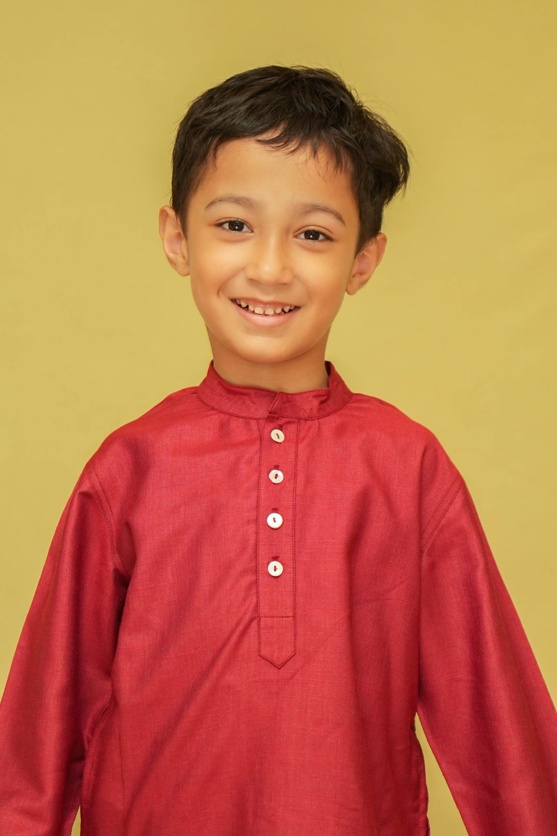 Red Silk Kurta