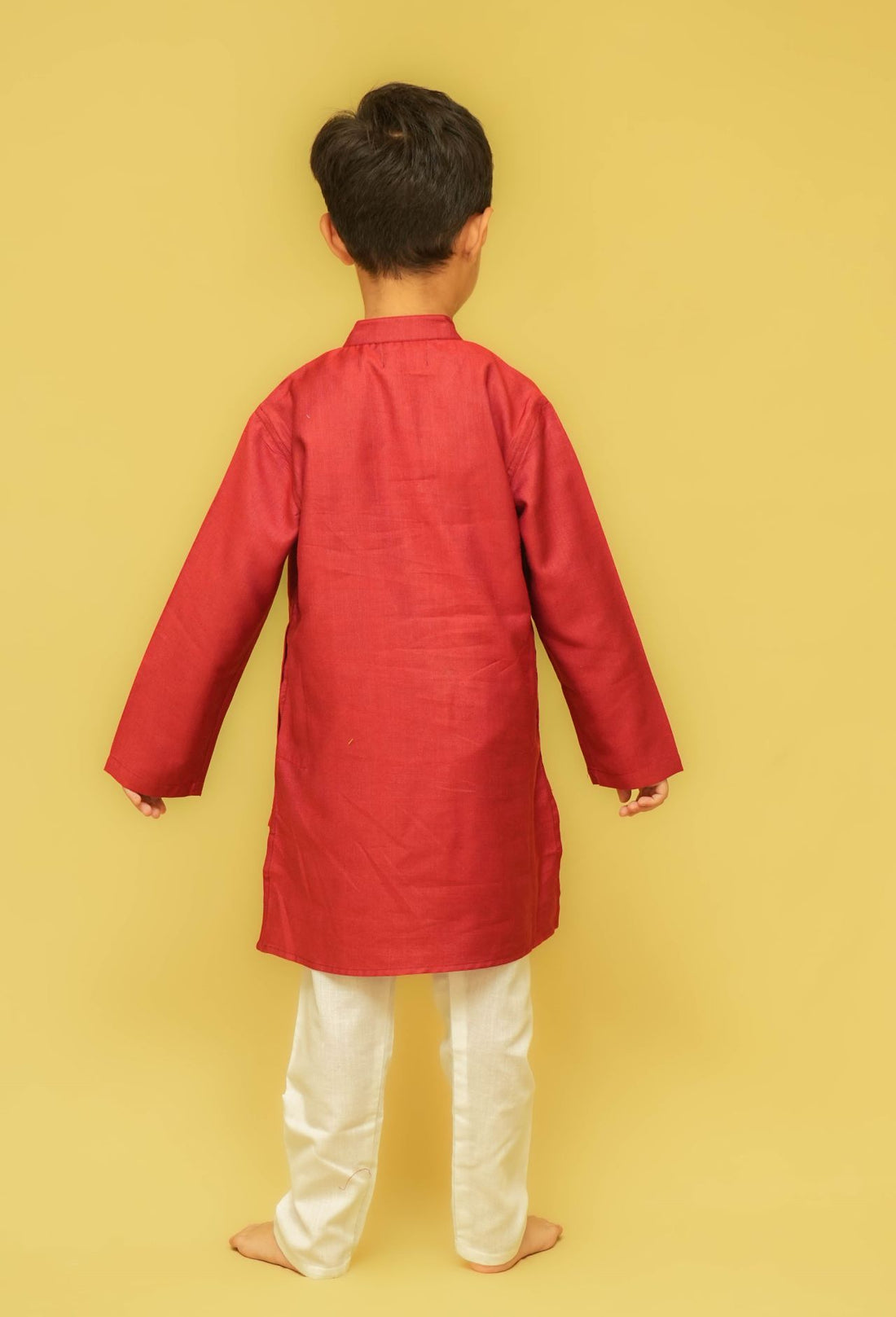 Red Silk Kurta